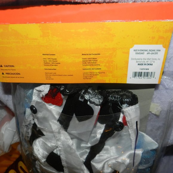 VTG 2010 DELUXE ALICE IN WONDERLAND TODDLERS GIRLS COSTUME SET 2T NEW/NWT - Picture 12 of 12